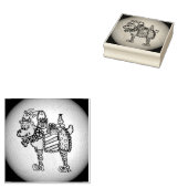 Funny Christmas Goat Briefmarke Gummistempel (Stempel)