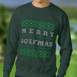 Funny Christmas Golf Merry Golfmas Sweatshirt