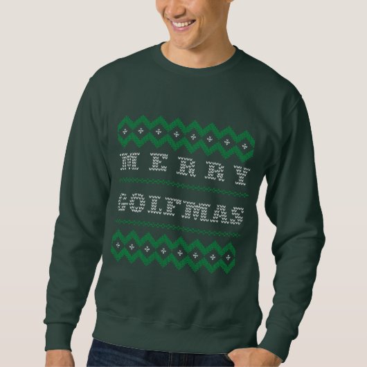 Funny Christmas Golf Merry Golfmas Sweatshirt (Vorderseite)