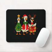 Funny Christmas Goose Jolly Geese Santa Reindeer X Mousepad (Mit Mouse)