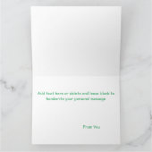 Funny Christmas Gray Cat Karte (Innenseite)