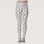 Funny Christmas Gray Cat Leggings (Vorderseite)