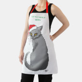 Funny Christmas Gray Cat Schürze (InSitu)