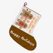 Funny christmas großer weihnachtsstrumpf (Vorderansicht (hängend))