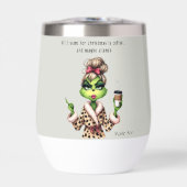 Funny Christmas Grumpy Green Fur Frauen-Mama (Vorderseite)