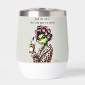 Funny Christmas Grumpy Green Fur Frauen-Mama (Vorderseite)