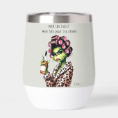 Funny Christmas Grumpy Green Fur Frauen-Mama (Rückseite)