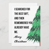 Funny Christmas Grußkarte Feiertagskarte (Vorne/Hinten)