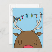 Funny Christmas Grußkarte Feiertagspostkarte (Vorne/Hinten)