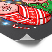 Funny Christmas Gs In Blankets Festive Food Pun  Poster (Ecke)