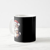 Funny Christmas Hamster mit Bier-Comic Kaffeetasse (Vorderseite Links)