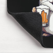 Funny Christmas Hamster mit Bier-Comic Mousepad (Ecke)