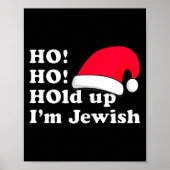 Funny Christmas Hat Design For Irreverent Jewish P Poster (Vorne)