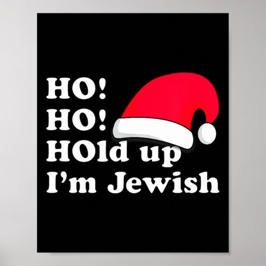 Funny Christmas Hat Design For Irreverent Jewish P Poster (Vorne)