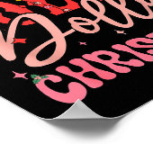 Funny Christmas Have A Holly Christmas Jolly Cowgi Poster (Ecke)