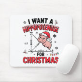 Funny Christmas Hiptamus Math Teacher Gift Ugly Sw Mousepad (Mit Mouse)