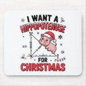Funny Christmas Hiptamus Math Teacher Gift Ugly Sw Mousepad (Vorne)