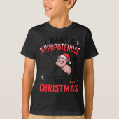 Funny Christmas Hiptamus Math Teacher Gift Ugly Sw T-Shirt (Vorderseite)