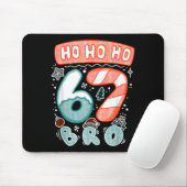Funny Christmas Ho 67 Six Seven Meme Bro Cookie Ca Mousepad (Mit Mouse)