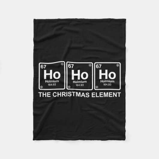Funny Christmas Ho Ho Ho 67 Chemistry Science Peri Fleecedecke (Vorderseite)