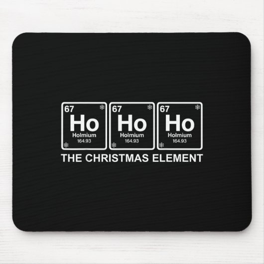 Funny Christmas Ho Ho Ho 67 Chemistry Science Peri Mousepad (Vorne)