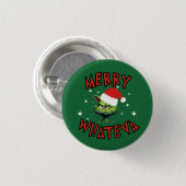 Funny Christmas Holiday Button (Vorne & Hinten)