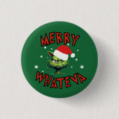 Funny Christmas Holiday Button (Vorderseite)