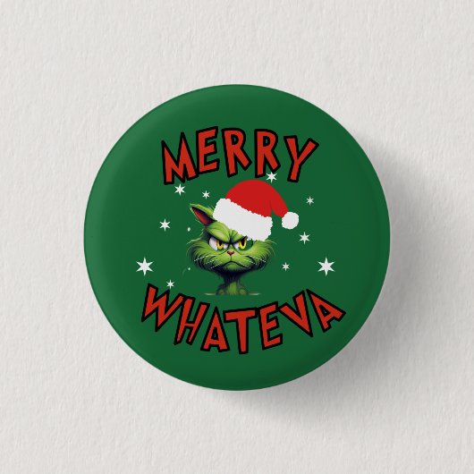 Funny Christmas Holiday Button (Vorderseite)