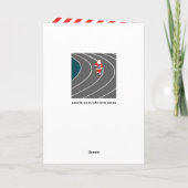 funny Christmas holiday card Feiertagskarte (Rückseite)