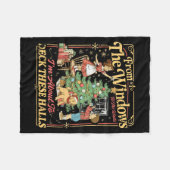 Funny Christmas Holiday From The Windows To The Wa Fleecedecke (Vorderseite (Horizontal))