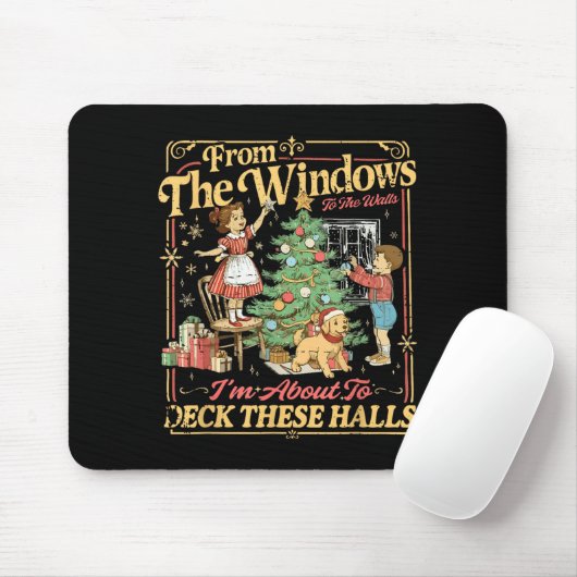 Funny Christmas Holiday From The Windows To The Wa Mousepad (Mit Mouse)