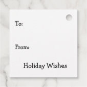 Funny Christmas Holiday Geschenk Tags Geschenkanhänger (Rückseite)