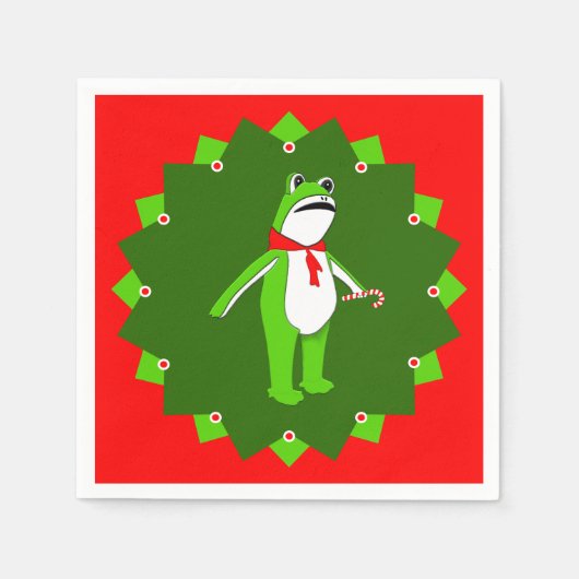 Funny Christmas Holiday Party Serviette (Vorderseite)