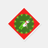 Funny Christmas Holiday Party Serviette (Ecke)