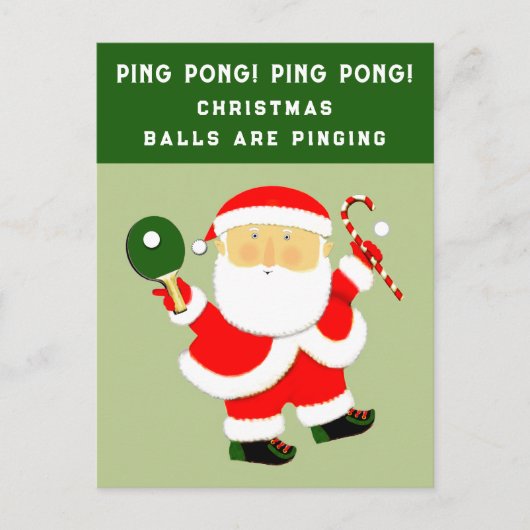 Funny Christmas Holiday Postcard Feiertagspostkarte (Vorderseite)