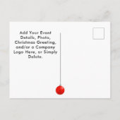 Funny Christmas Holiday Sports Einladungspostkarte (Rückseite)