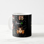 Funny Christmas Holiday Tasse (Vorderseite Links)