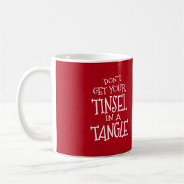 Funny Christmas Holiday Tinsel im Wanken Kaffeetasse