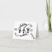 Funny Christmas Holiday Workout Card Dankeskarte (Vorderseite)