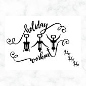 Funny Christmas Holiday Workout Card Dankeskarte