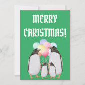 Funny christmas holidays dankeskarte (Vorderseite)