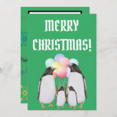 Funny christmas holidays dankeskarte (Vorne/Hinten)