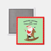 Funny Christmas Horse Magnet (Vorderseite/Rückseite)