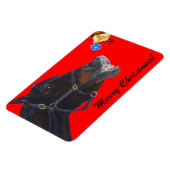 Funny Christmas Horse Premium Flexi Magnet (Linke Seite)