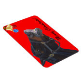 Funny Christmas Horse Premium Flexi Magnet (Rechte Seite)