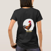 Funny Christmas Hühnchen Gruß hässlich schwarz T-Shirt (Rückseite)