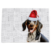 Funny Christmas Hund Bluetick Coonhound Holiday Große Geschenktüte (Vorderseite)