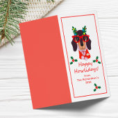 Funny Christmas Hund Howliday Niedlich Hund Faltka