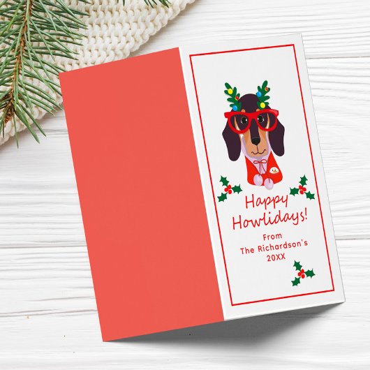 Funny Christmas Hund Howliday Niedlich Hund Faltka