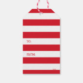 Funny Christmas Hund Licks Pole Geschenkanhänger (Rückseite)